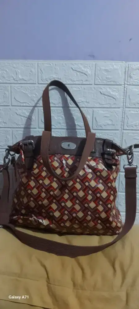 Tas Tote + Tali Panjang Fossil ( Ori )