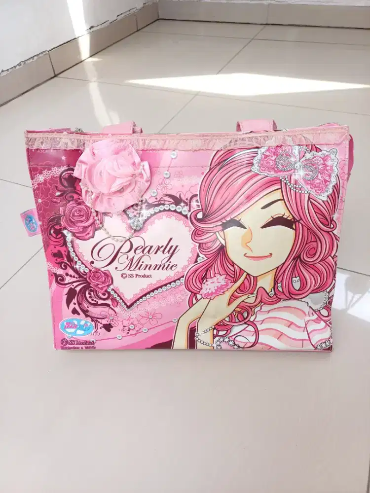Tas tangan Anime pink