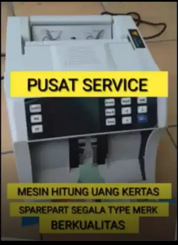 Mesin hitung uang sparepart pusat bergaransi