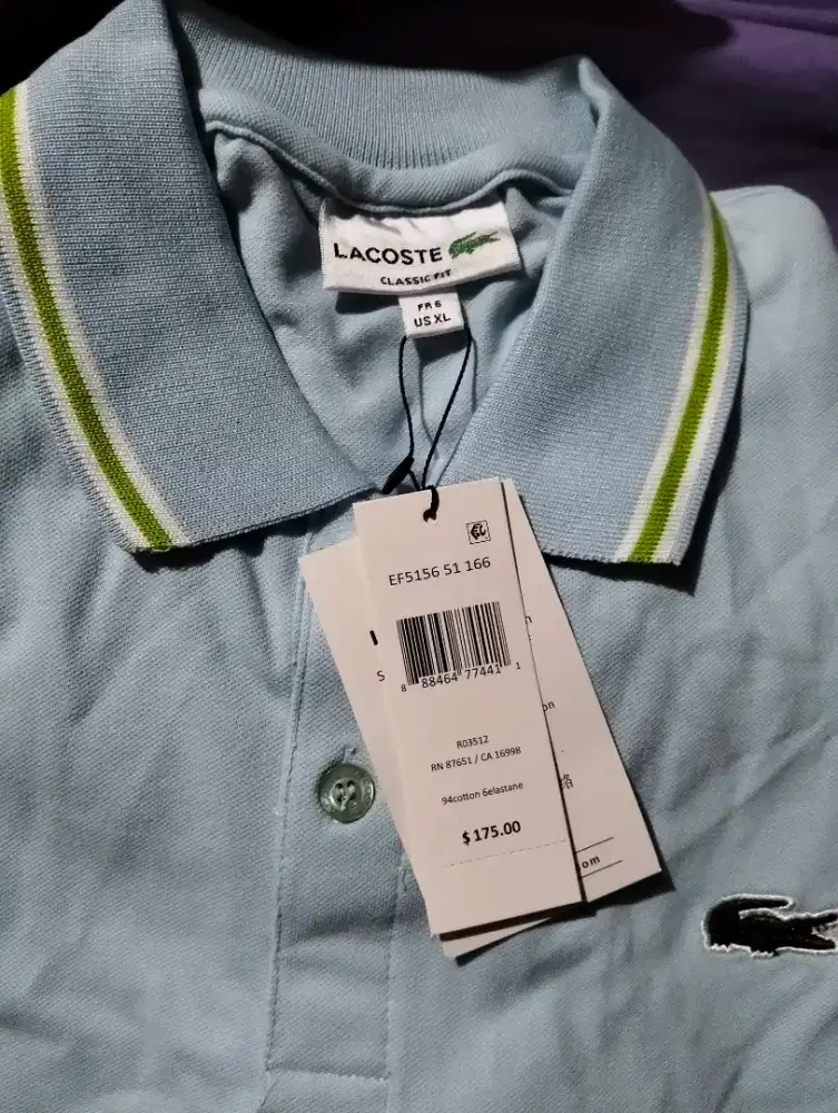 TShirt LACOSTE original dan new Unisex