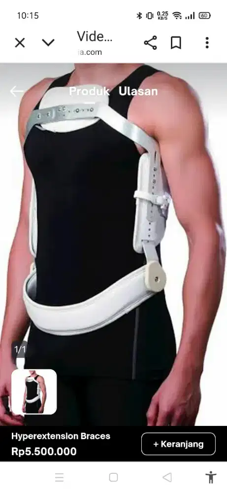 Jewett brace / hyperextension brace