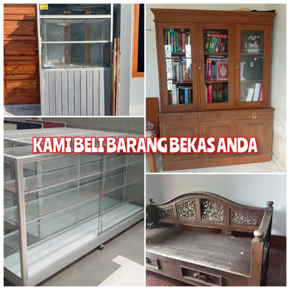 Terima tampung Etalase Bekas Toko, warung  Cafe anda dan barang lain
