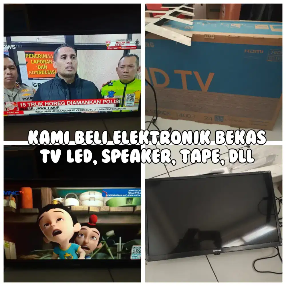 Kami terima Jual Beli TV LED Bekas dan Elektronik Speaker, Ampli,  dll