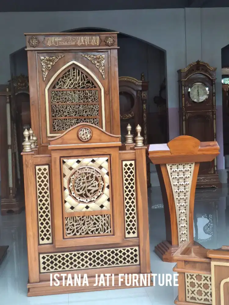 Mimbar masjid podium minimalis mimbar musholla