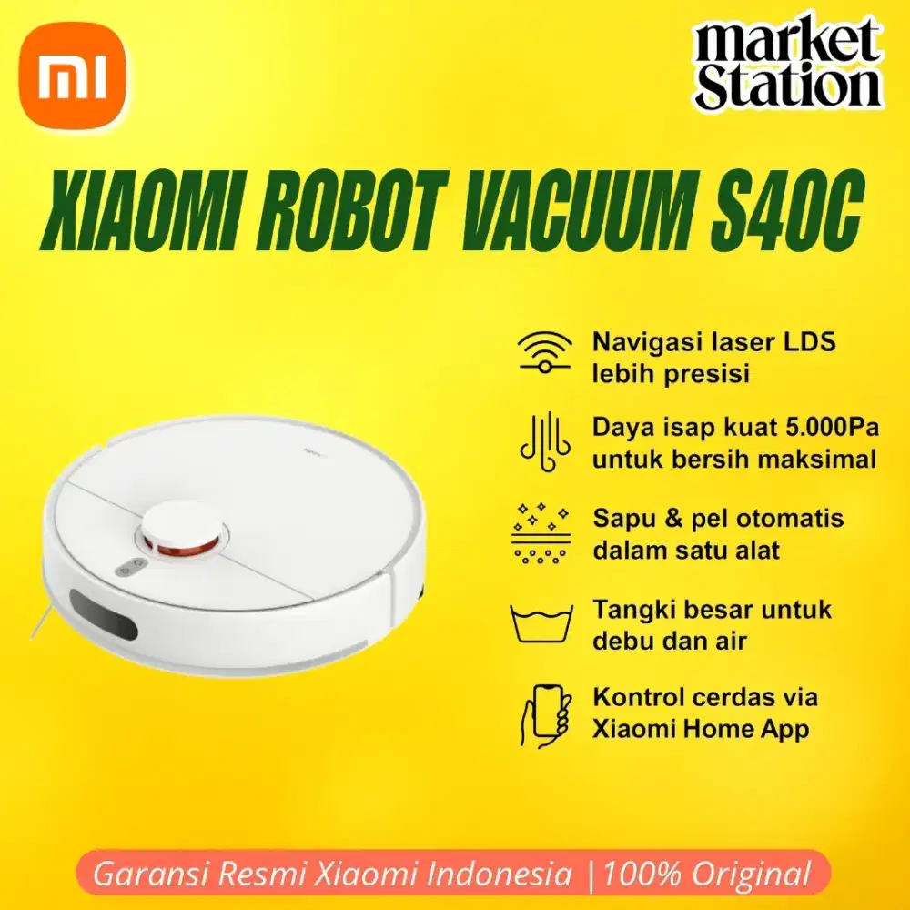 Xiaomi Robot Vacuum Cleaner S40C | Garansi Resmi Xiaomi Indonesia