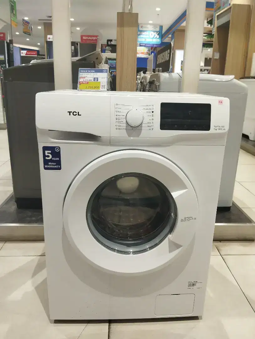 SEGAMPANGITU CICILAN TCL WM FRONT LOADING 7 KG DI HOME CREDIT