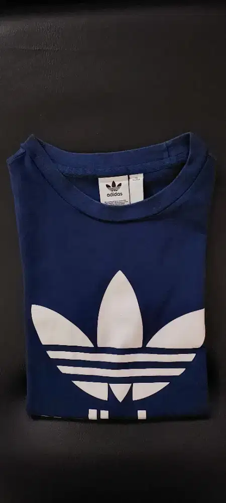 Kaos wanita ADIDAS navy, LD 80 Panjang 58