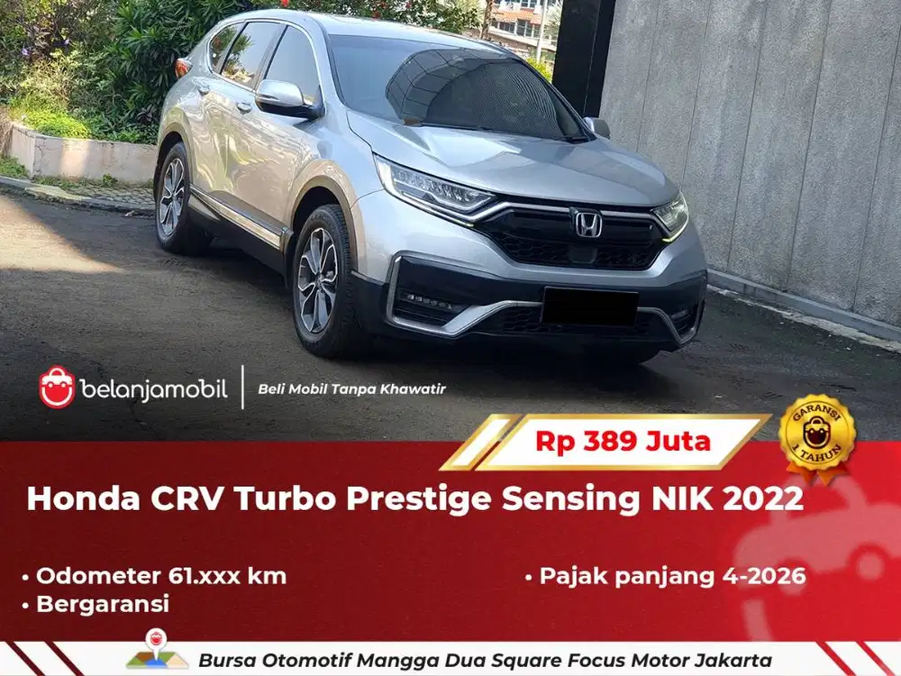 [ BERGARANSI ] Honda CRV CR-V CR V Turbo Prestige Sensing 2022/2023