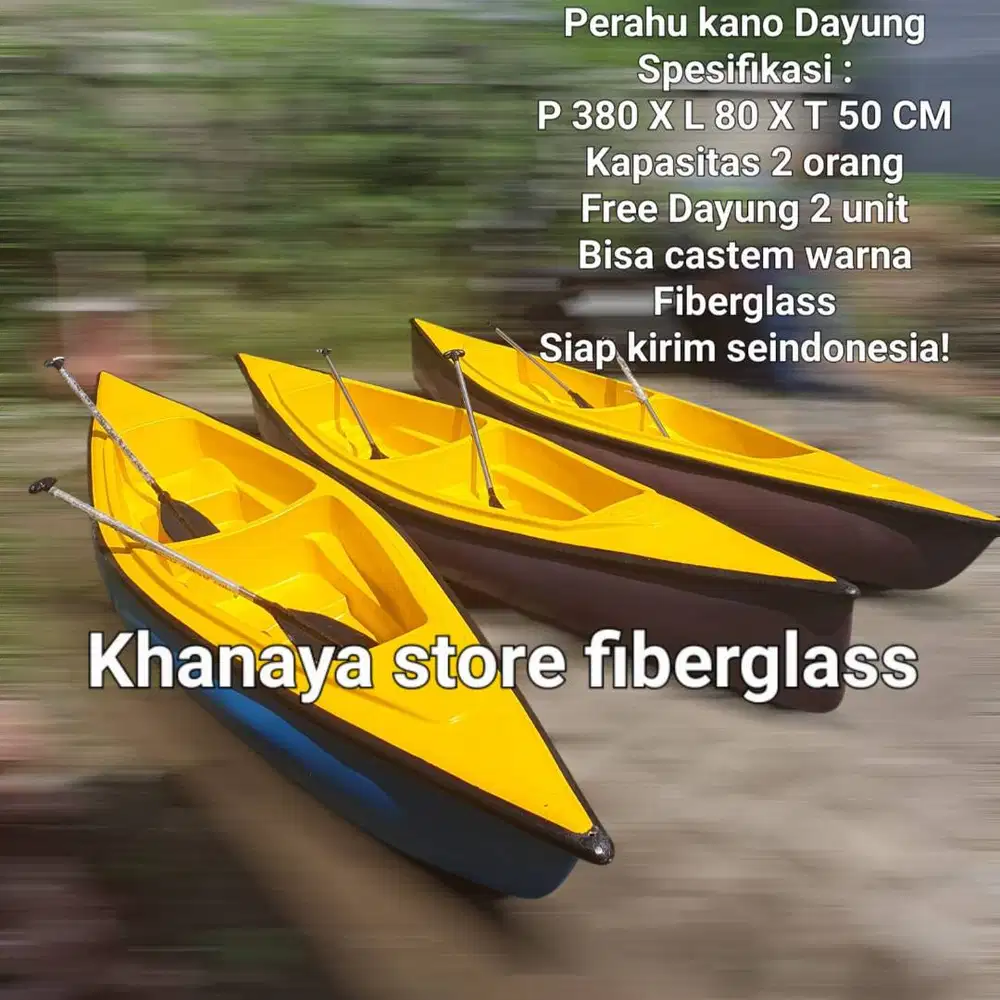 Kano dayung,perahu dayung,perahu wisata,perahu kano 2 orang baru