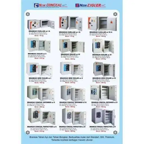 Lemari besi Brankas Brangkas XCELL type 4 Safety Box Cash Box baru bek