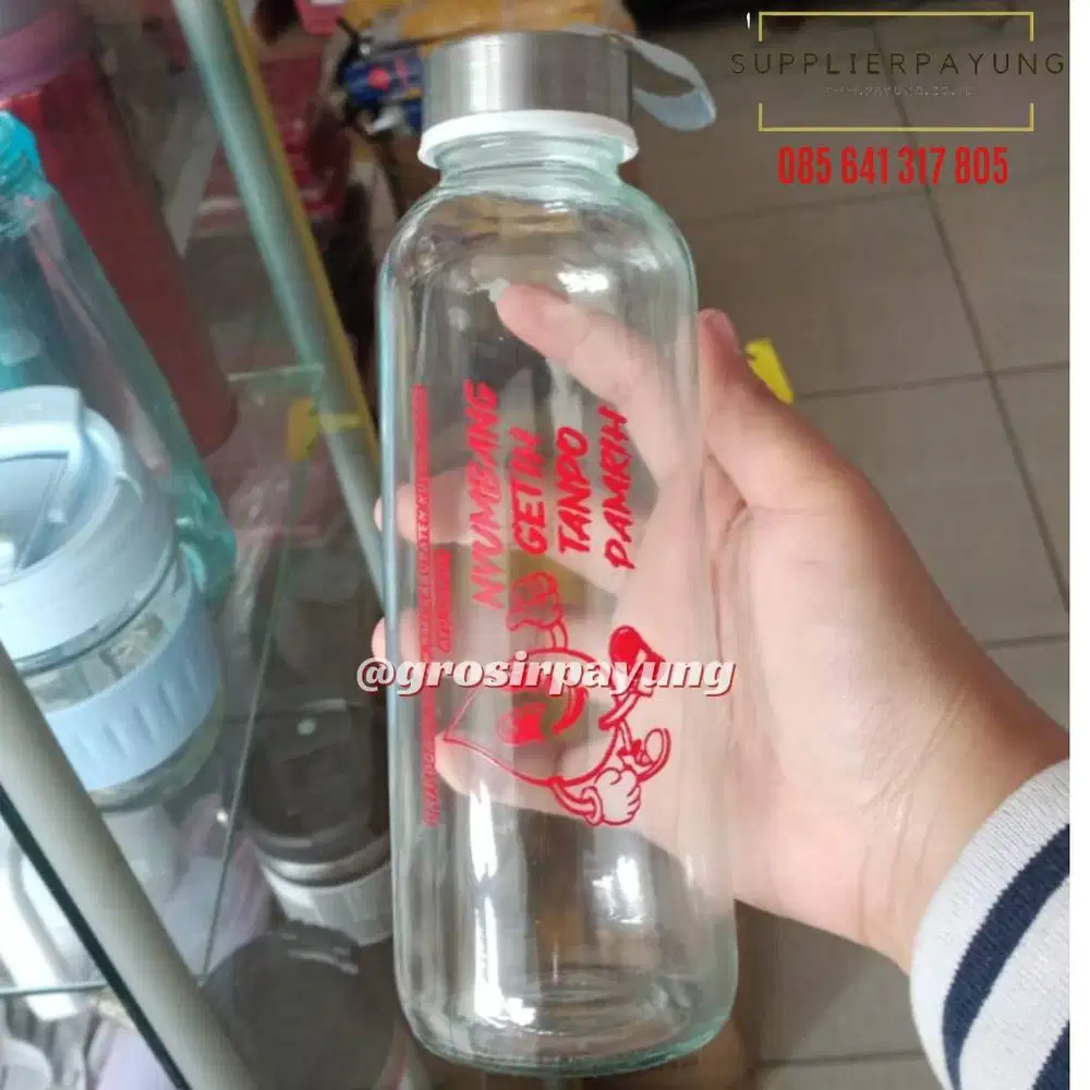 botol minum tumbler kaca