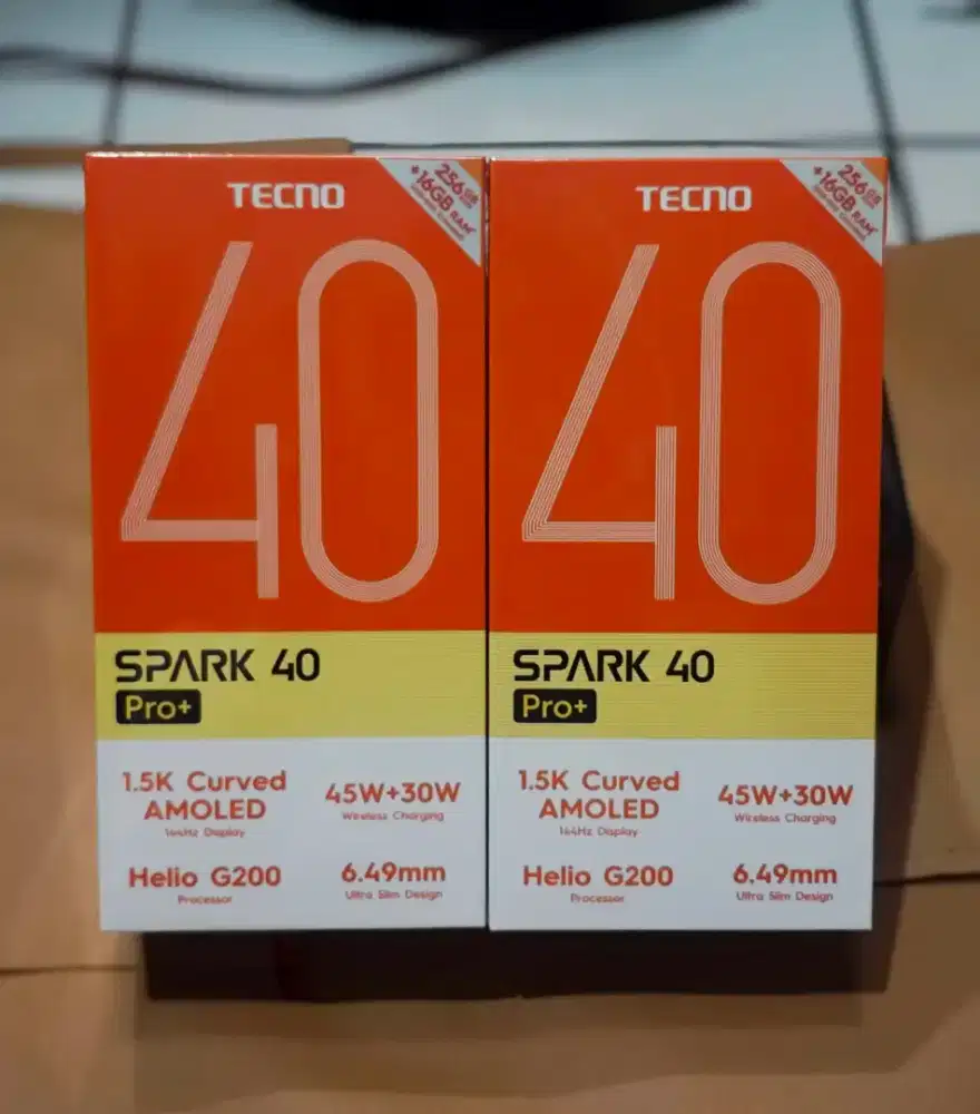 Tecno Spark 40 Pro Plus 8+8/256 Garansi Resmi Baru Dan Segel