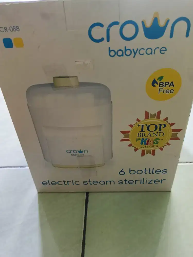 Sterillizer botol bayi - crown 6 botol electric steam