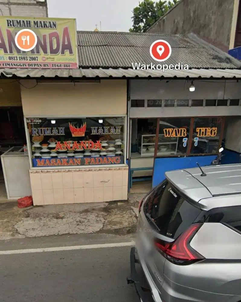 Disewakan ruko bekas warteg