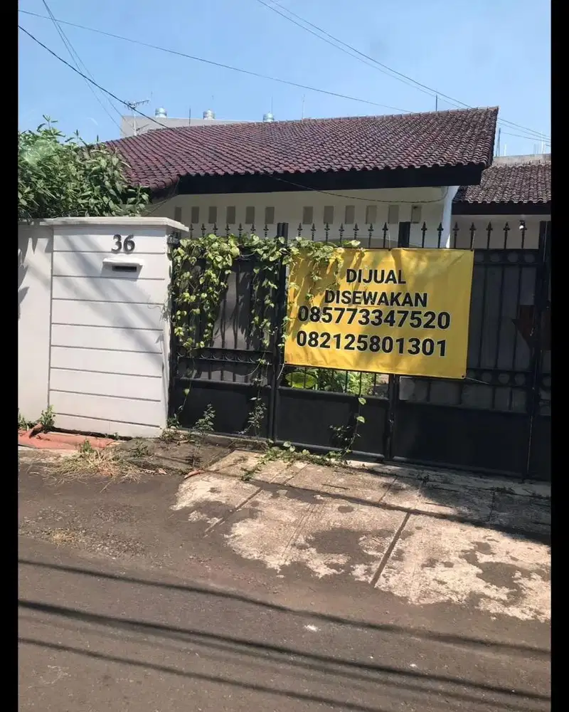 Dijual Rumah Hitung Tanah, Pejaten, pasar minggu