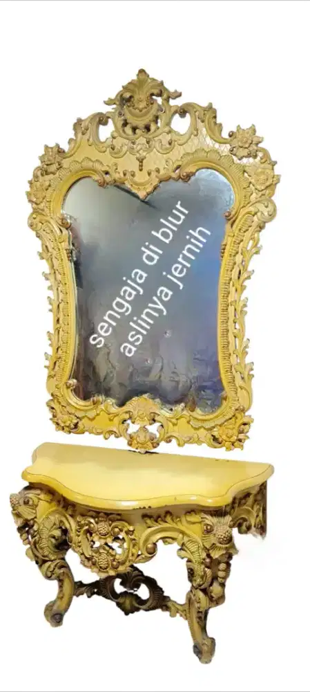 Meja Konsol Kayu Jati Ukiran mewah