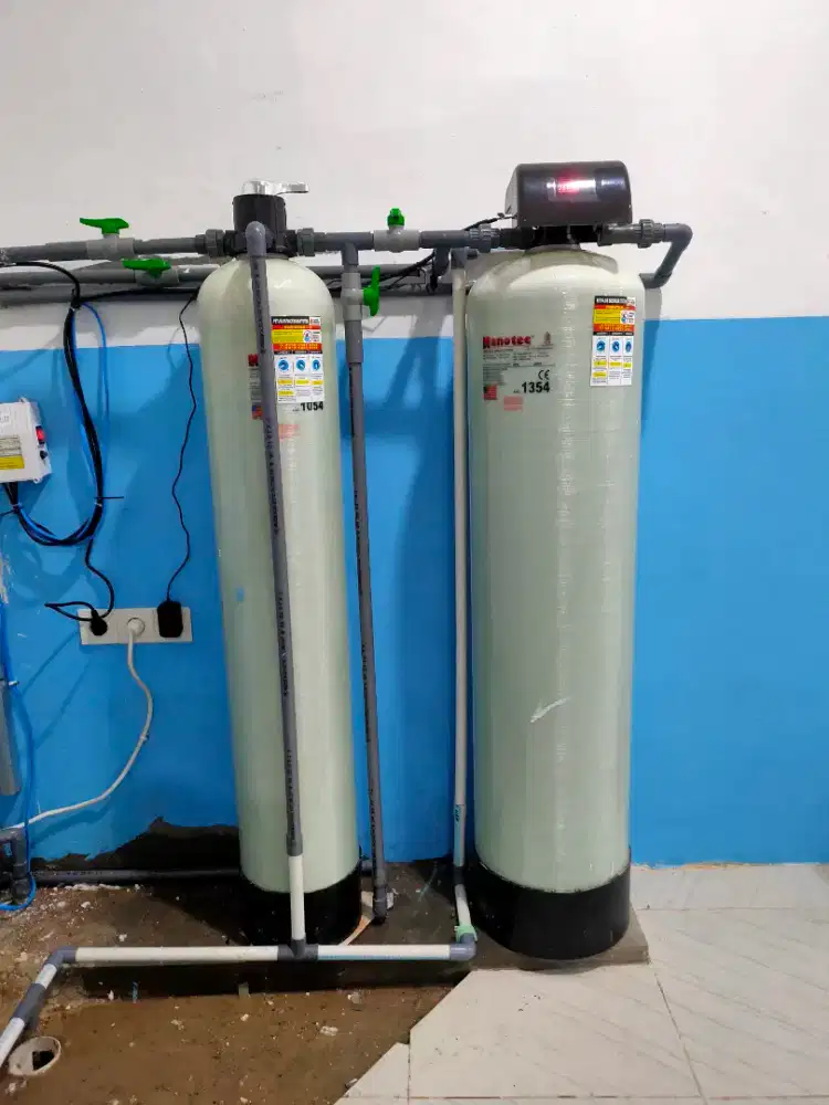 Filter penjernih air sumur mengatasi  lumut  kuning. Berminyak. Bau