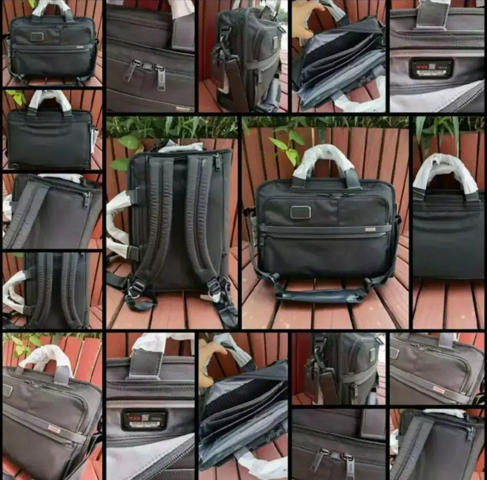 Tas Tumi selempang kantor pria messenger nilon black