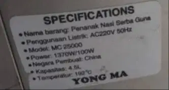 Dijual magic com Yong ma 4,5 liter