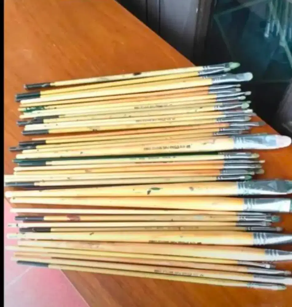 40 Pcs Kuas Lukis Peralatan Melukis Hwa Hong Eterna Atorna Ashey Xpres