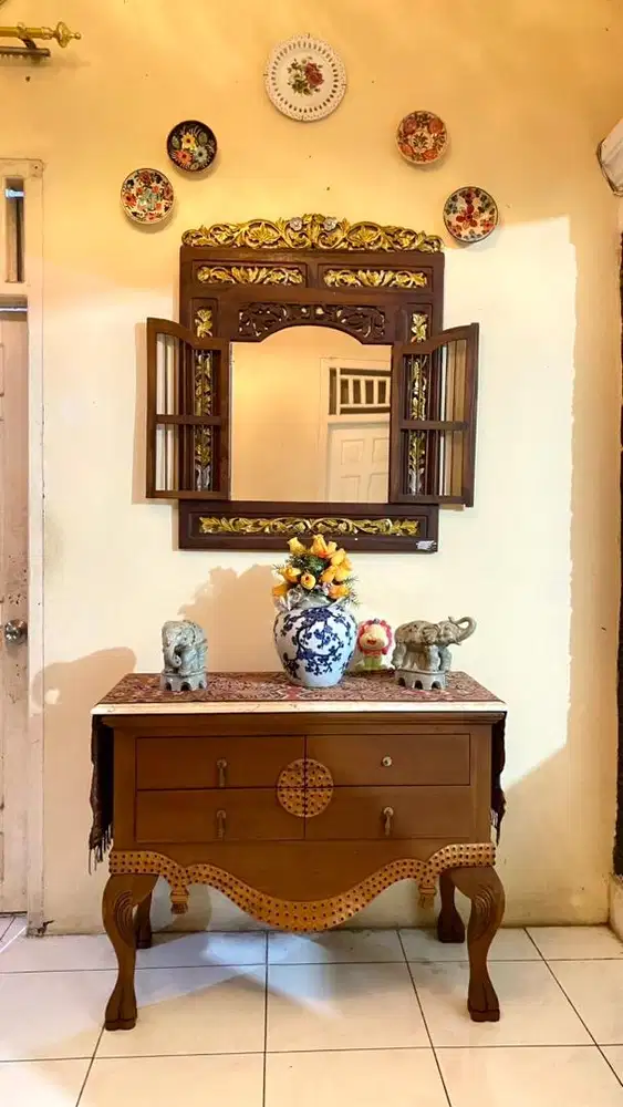 MEJA UNTUK HIASAN FULL JATI