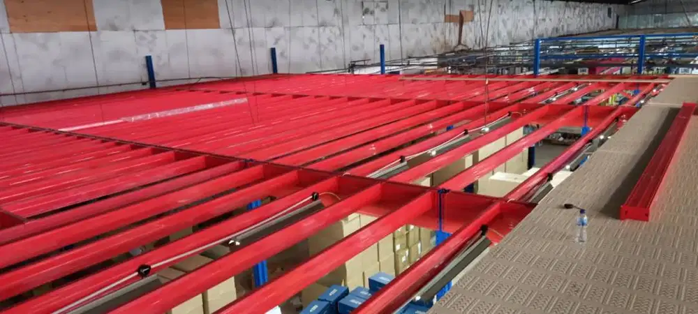 SPESIALIS RAK GUDANG TYPE MEZZANINNE KAPASITAS 300Kg - 1000 Kg M2