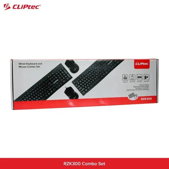 Keyboard Mouse Combo USB Cliptec RZK-300 RZK300