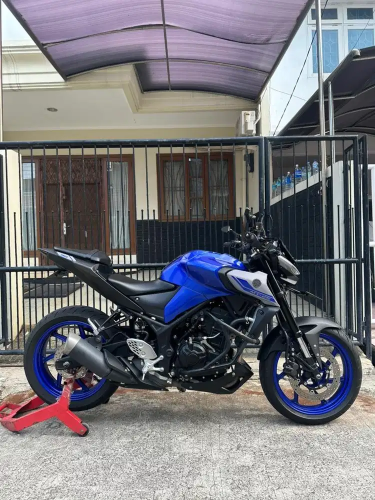 [YMS] Yamaha MT25 2021 Biru Good Condition Modif cakep