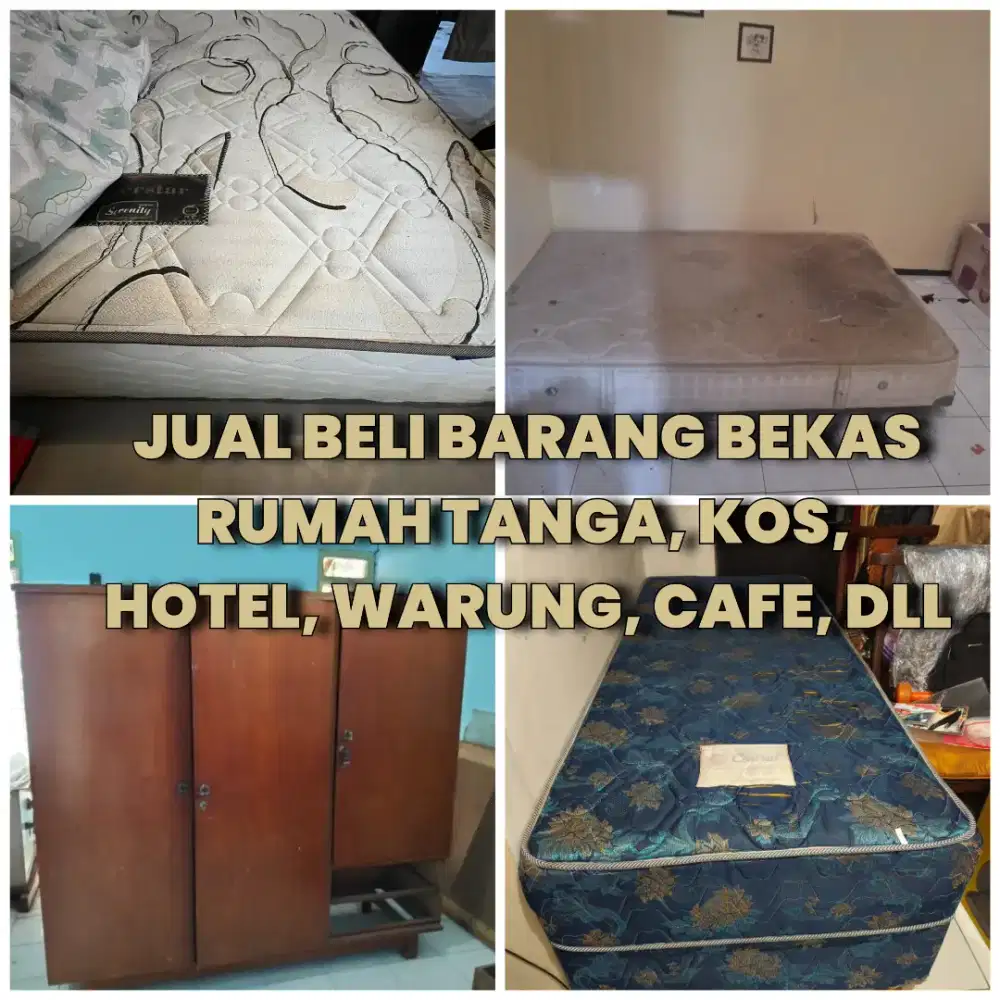 Kami terima beli Springbed Bekas dan Barkas Hotel, cafe warung dll
