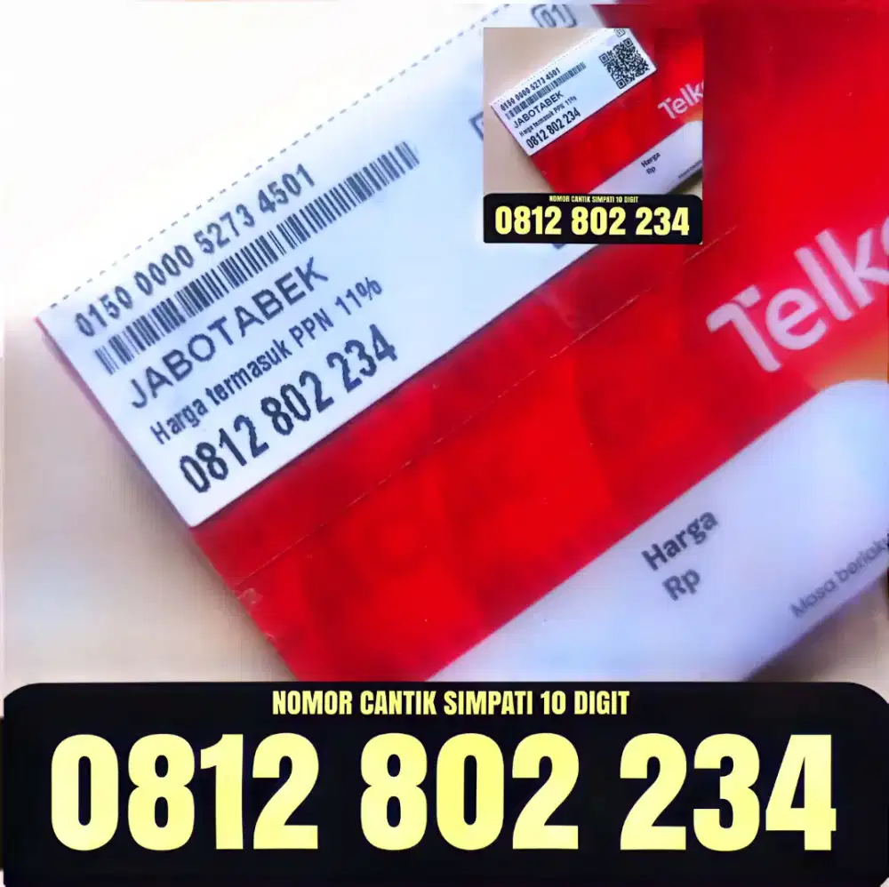 Nomor Cantik Kartu Perdana 10 Digit Telkomsel