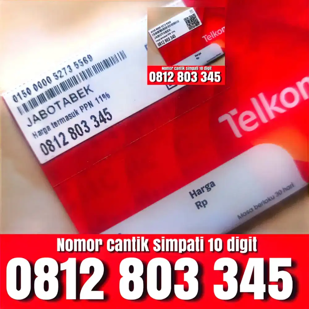 Nomor Cantik Kartu Perdana 10 Digit Telkomsel