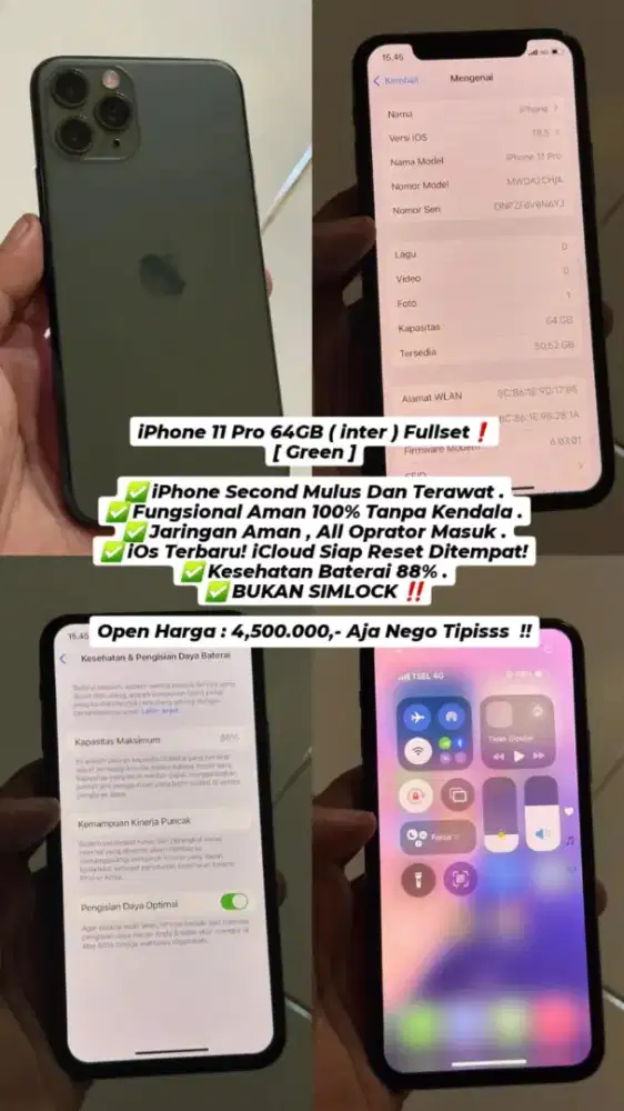 Iphone 11 Pro 64Gb All Operator