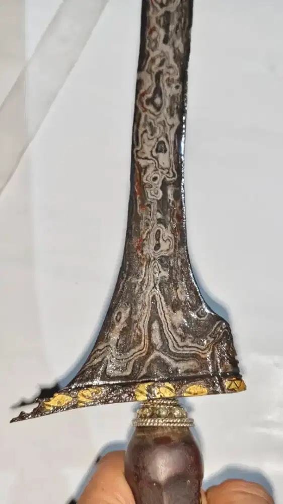 Keris jalak ngore kinatah emas peninggalan