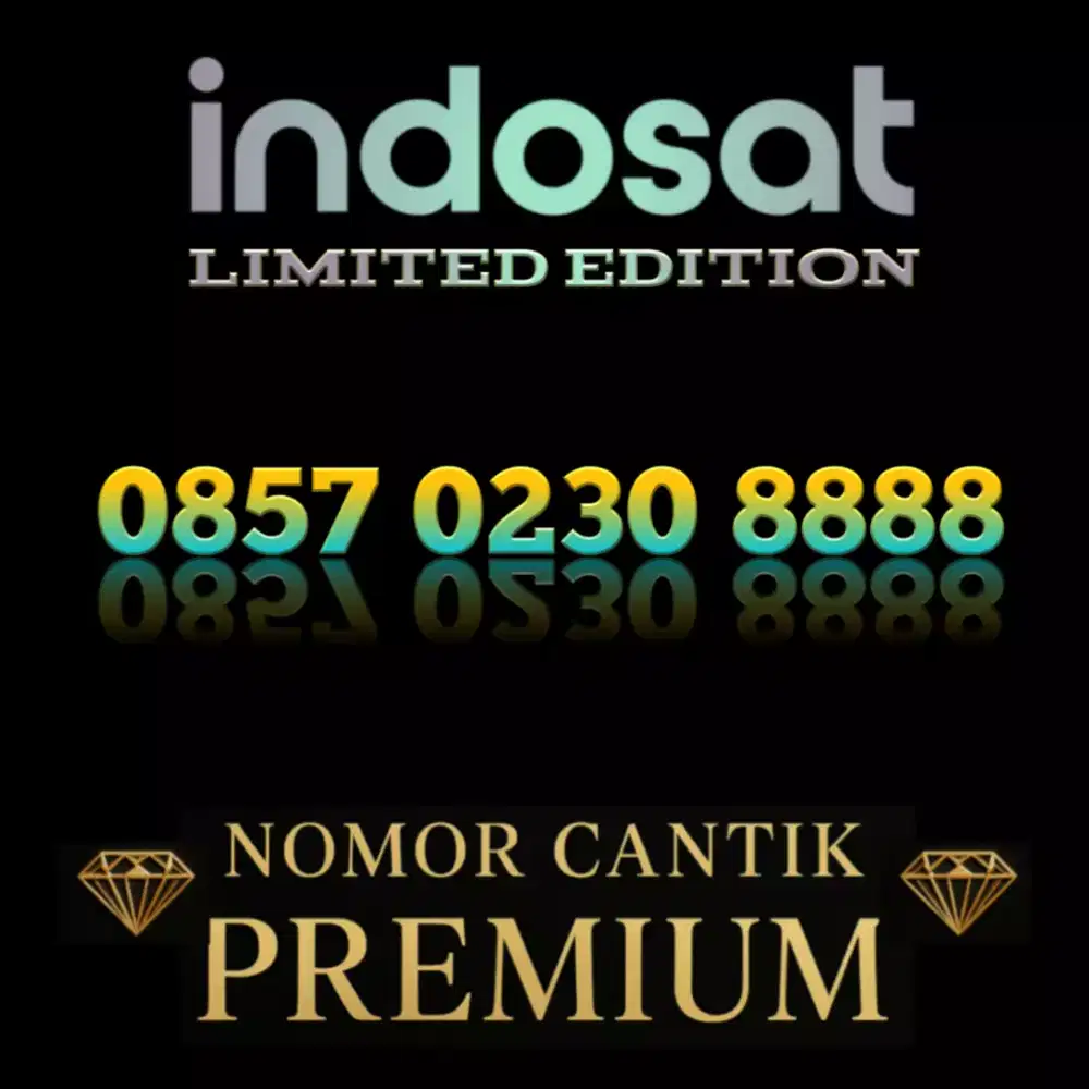 Nomor Cantik Premium Exsclusive Indosat Varian Hoki Kuartet 8888 9999