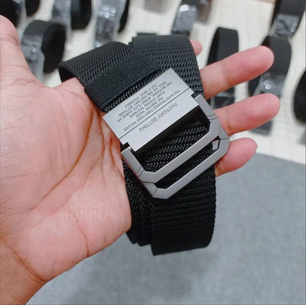 Tali pinggang pria nylon kepala besi kuat ges5 simpel outdoor