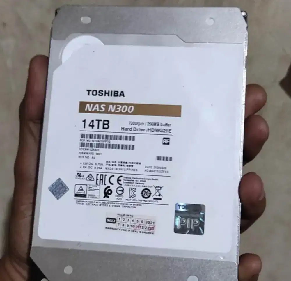 HDD Toshiba N300 14TB Harddisk Toshiba 14TB HDD 14TB