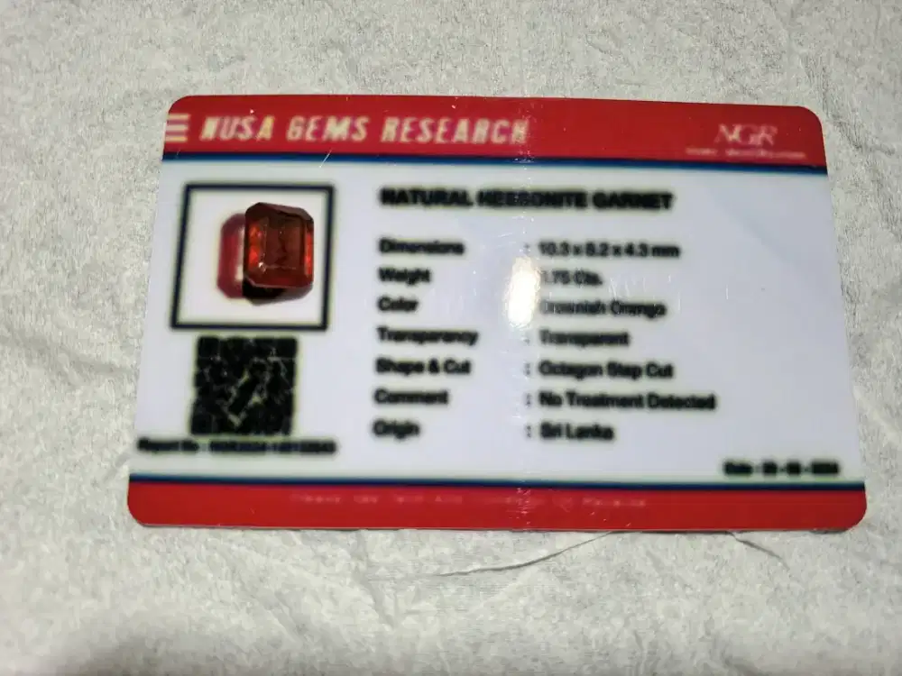 Batu natural hessonite garnet