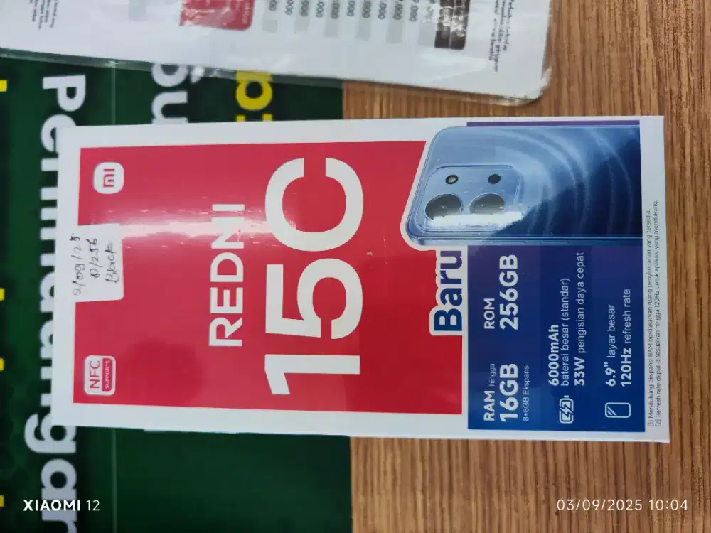 New Redmi 15c NFC 6000 Mah