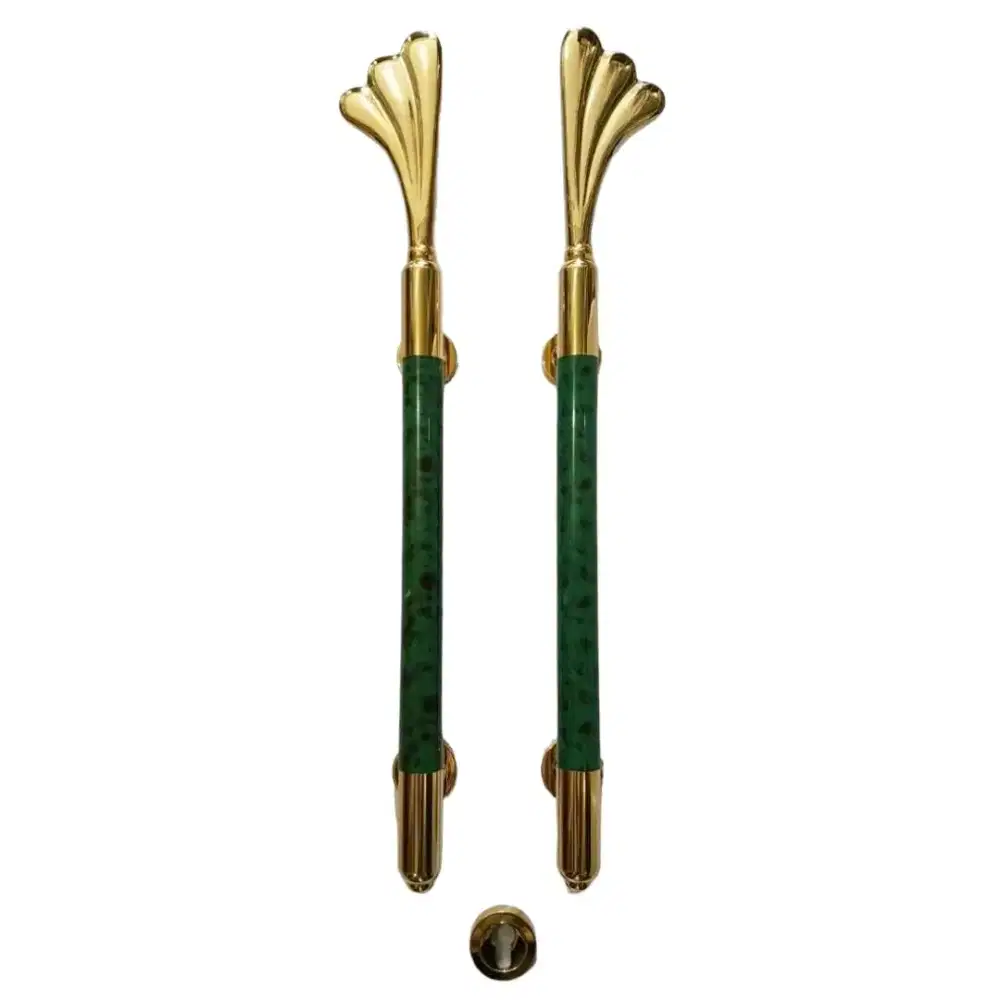 Pull handle | tarikan pintu | Gagang pintu double SES gold green