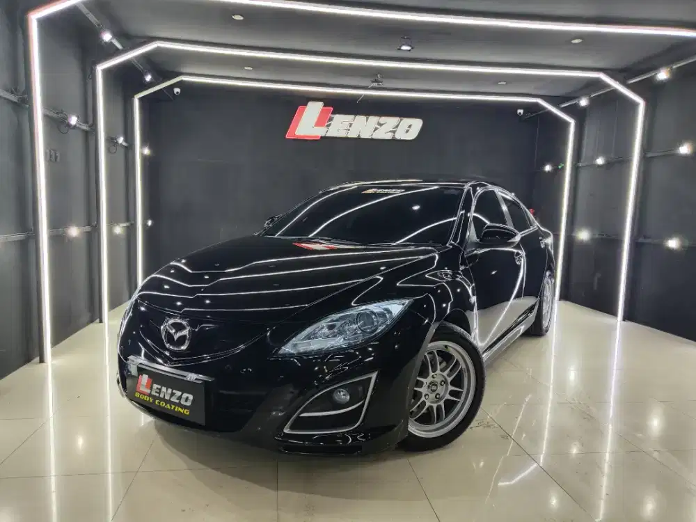 Km63rb Mazda 6 at matic 2012 Hitam Lenzo mobil