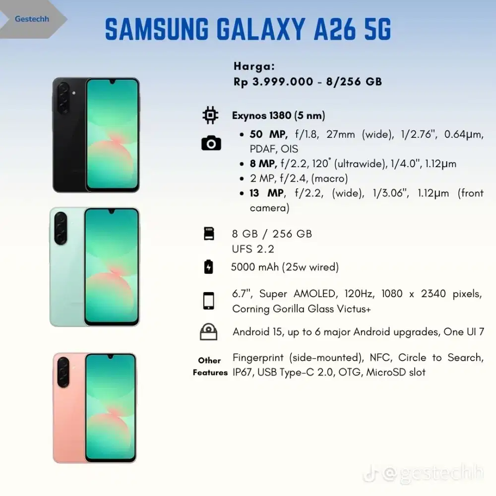 SAMSUNG GALAXY A26 5G