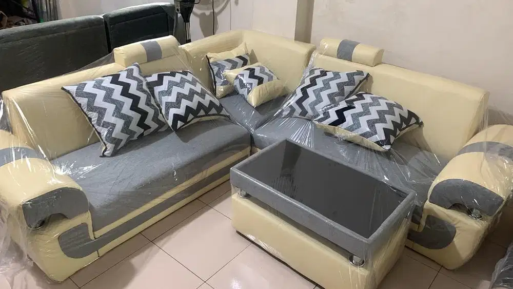 Sofa L Sudut yellow butter