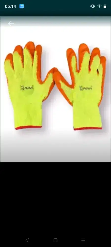 Sarung tangan latex kombinasi katun