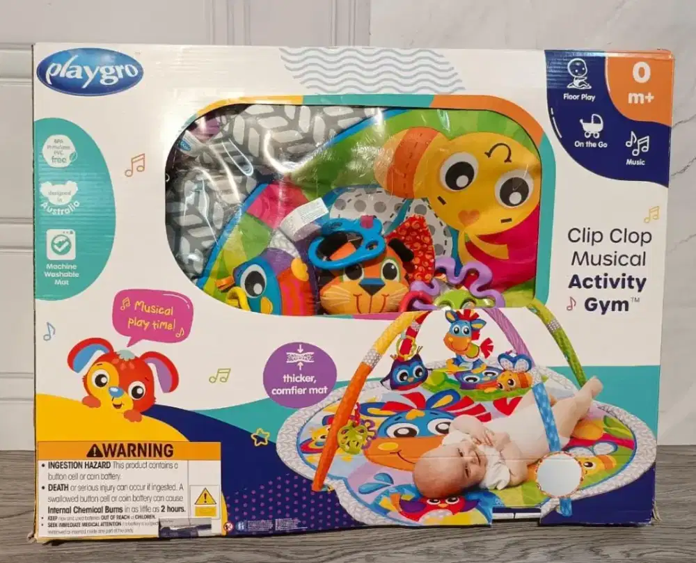 PRELOVED CLIP CLOP MUSICAL ACTIVITY GYM BABY