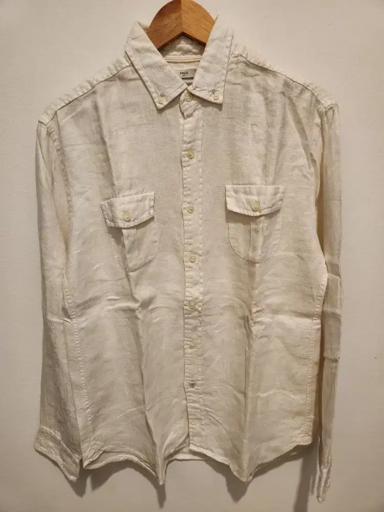 MANGO MAN LINEN SHIRT REGULAR FIT