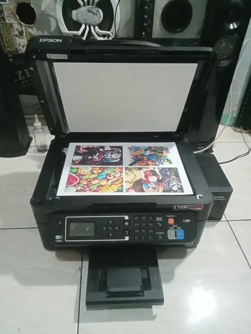 Printer Epson L565 print scan copy ADF Normal tinggal pakai