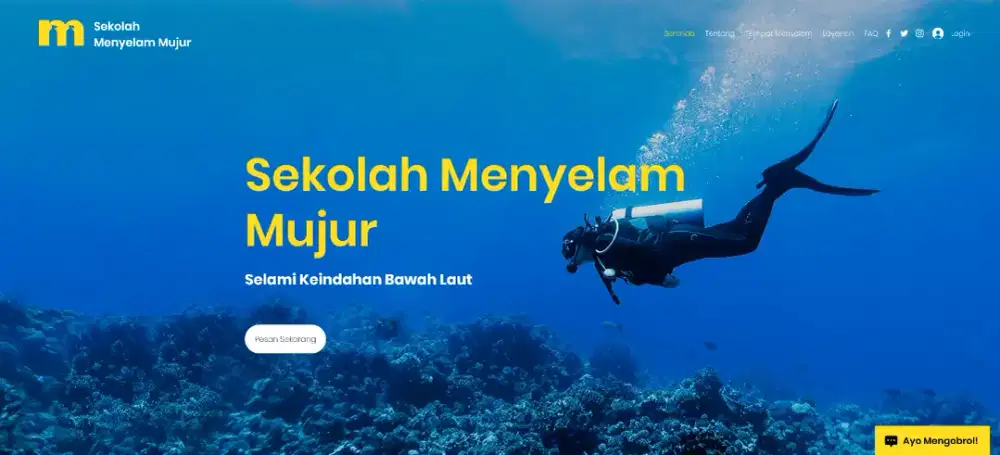 Jasa website, landing page, company profile - termasuk hosting+domain