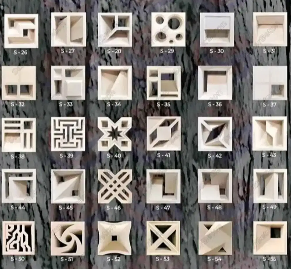 ROSTER LOSTER BETON MINIMALIS LUBANG ANGIN VENTILASI UDARA BISACOD