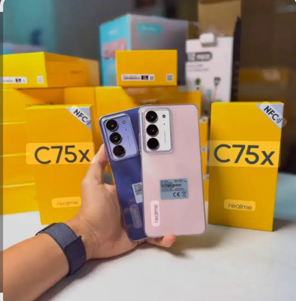 PROMO HP REALME C75X NFC ANTI AIR BARU SEGEL (BUKAN SECOND YA KAK)