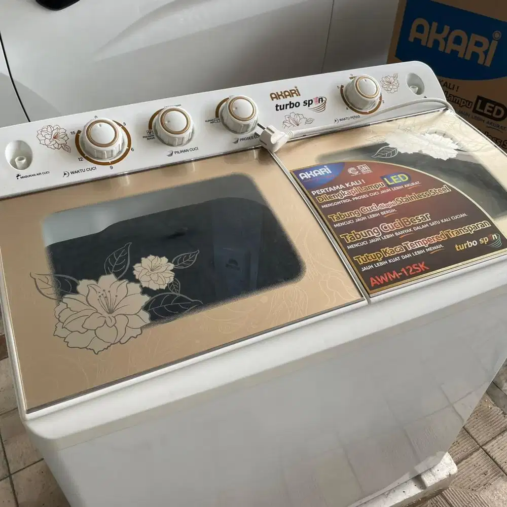 NEW Mesin Cuci Akari 2 Tabung